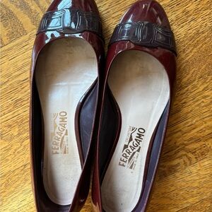 Salvatore Ferragamo Patentcalf Flesh Skin flat shoes